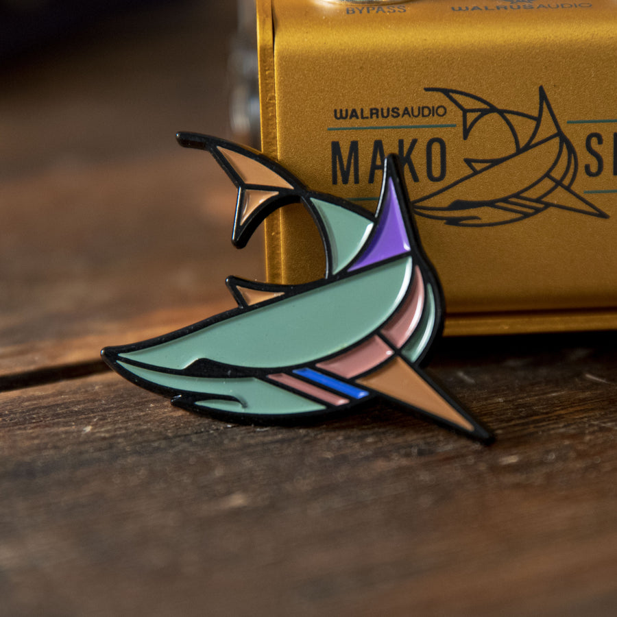 Mako Shark Enamel Lapel Pin